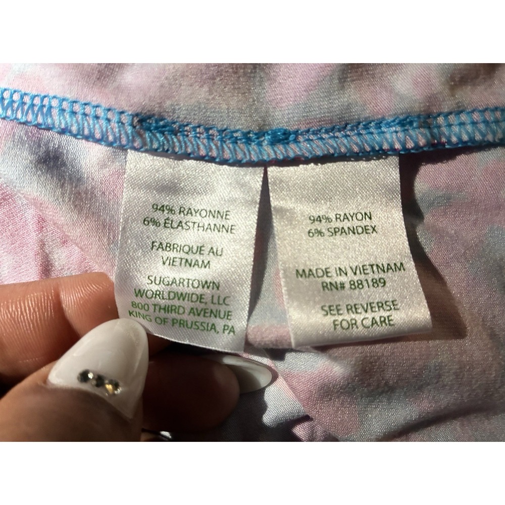 Lilly Pulitzer Floral Tiered Dress Pink Blue Open Back Women's  Sz M - Picture 5 of 16